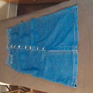 Denim Full Length Skirt